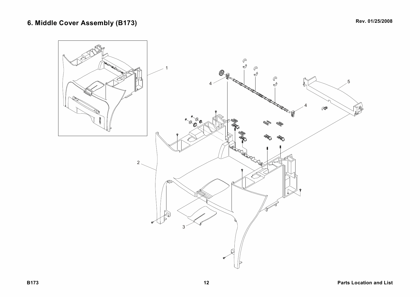 RICOH Aficio AC104 B173 Parts Catalog-2